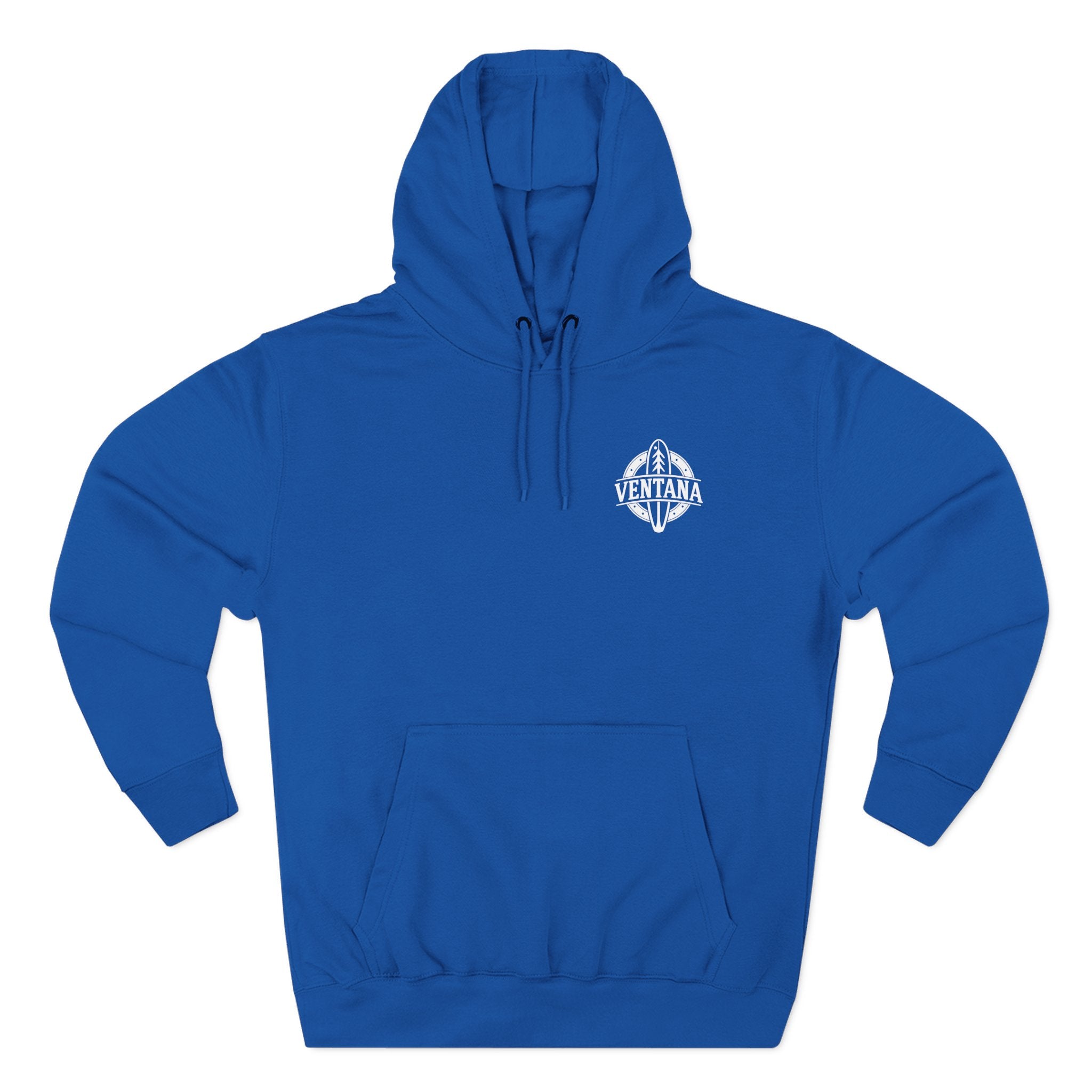 Ventana Treefish Logo - Pull-Over Cotton Blend Fleece Hoodie