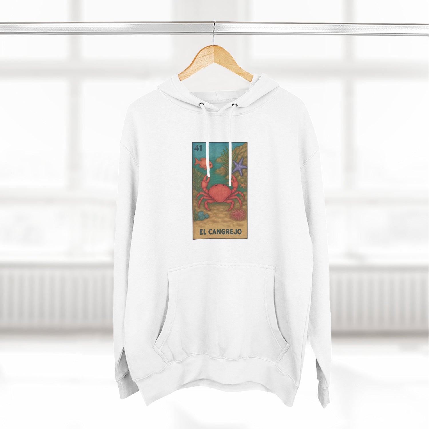 Crab Lotería fleece hoodie image 13