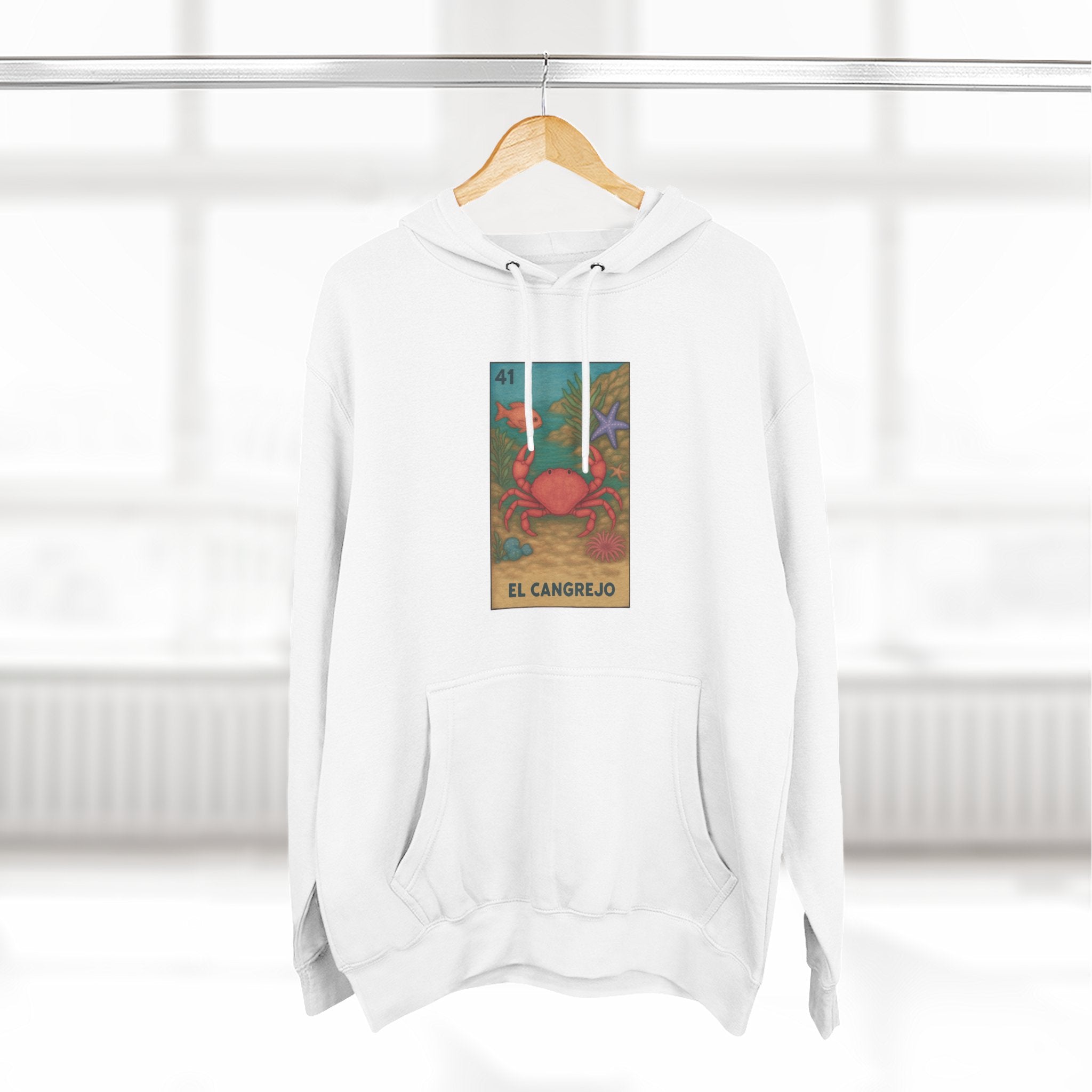 Crab Lotería fleece hoodie image 13