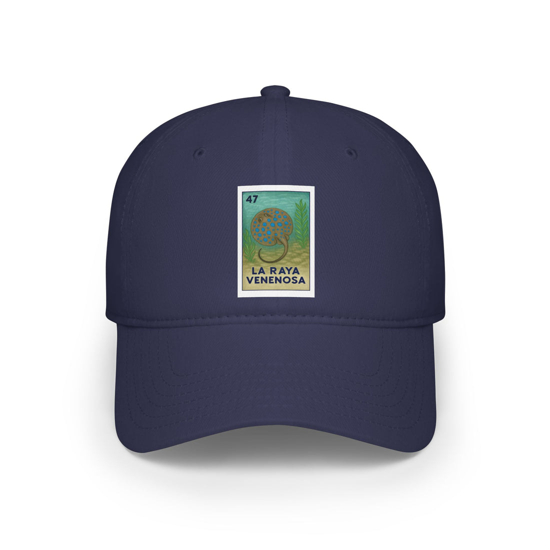 Stingray Lotería Unisex - 100% Cotton Baseball Cap (La Raya Venenosa)