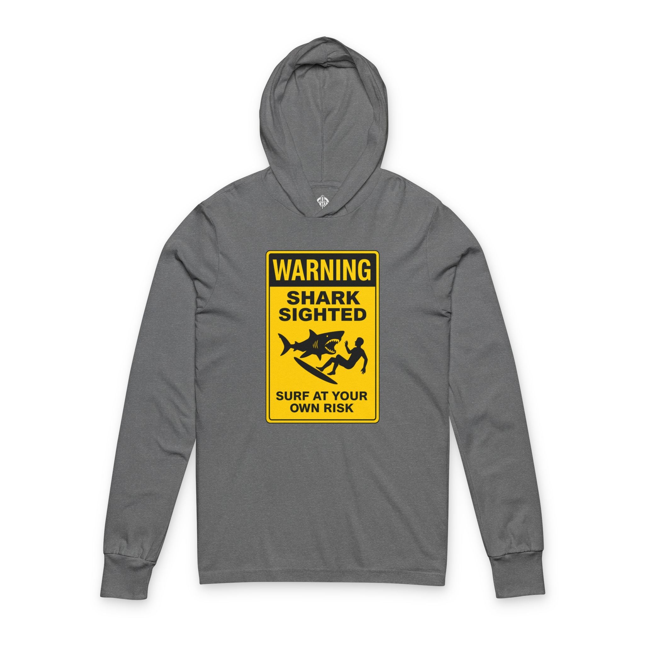 Shark Sighted cotton hooded long sleeve t-shirt image 2