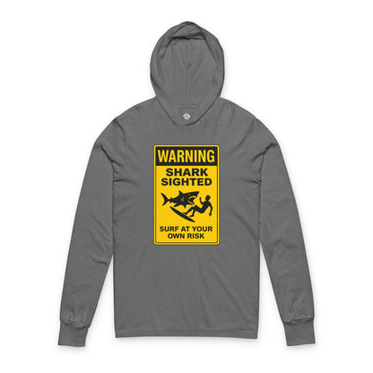 Shark Sighted cotton hooded long sleeve t-shirt image 2