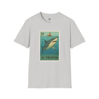 Shark Lotería cotton t-shirt image 6