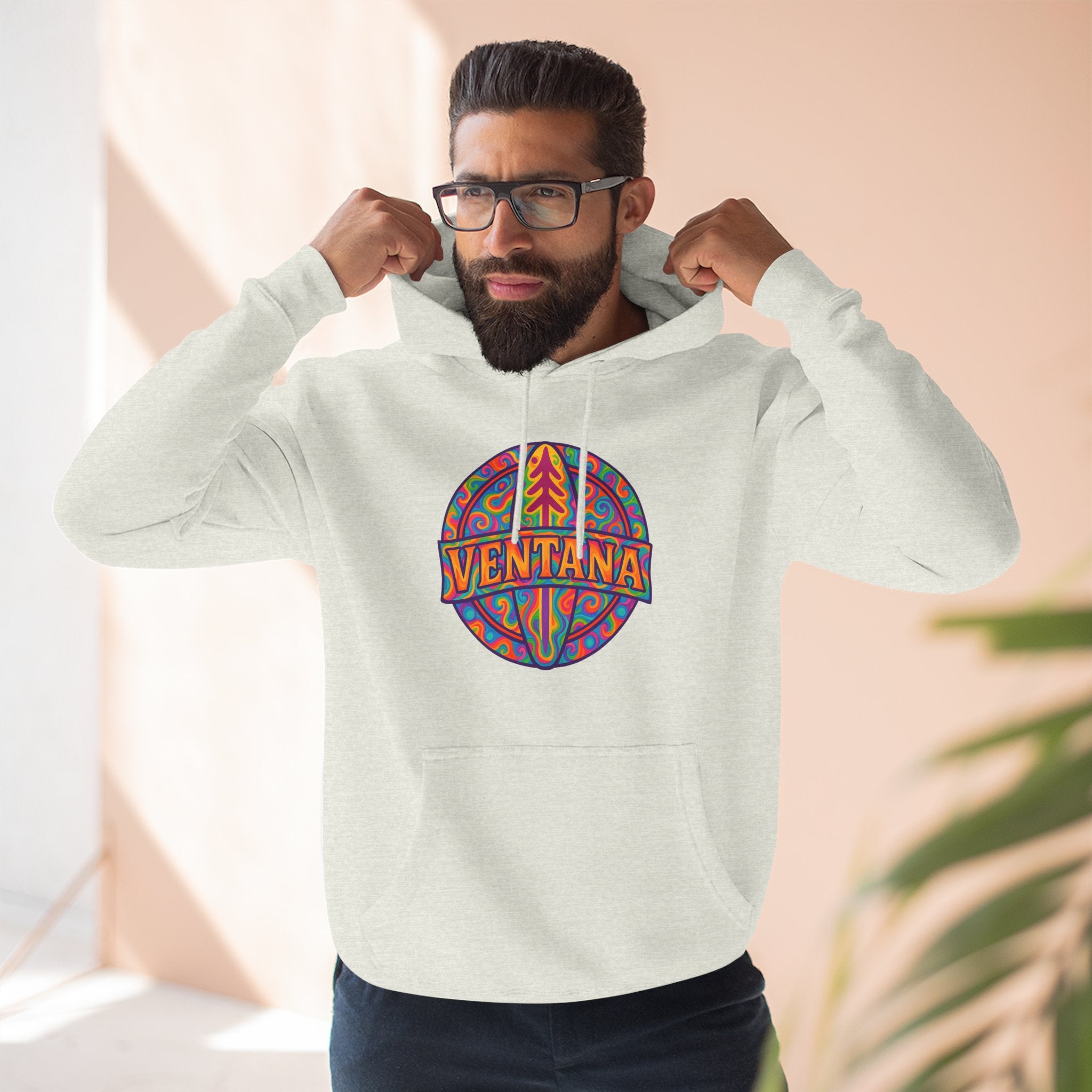 Ventana Psychedelic Treefish Logo Fleece Hoodie