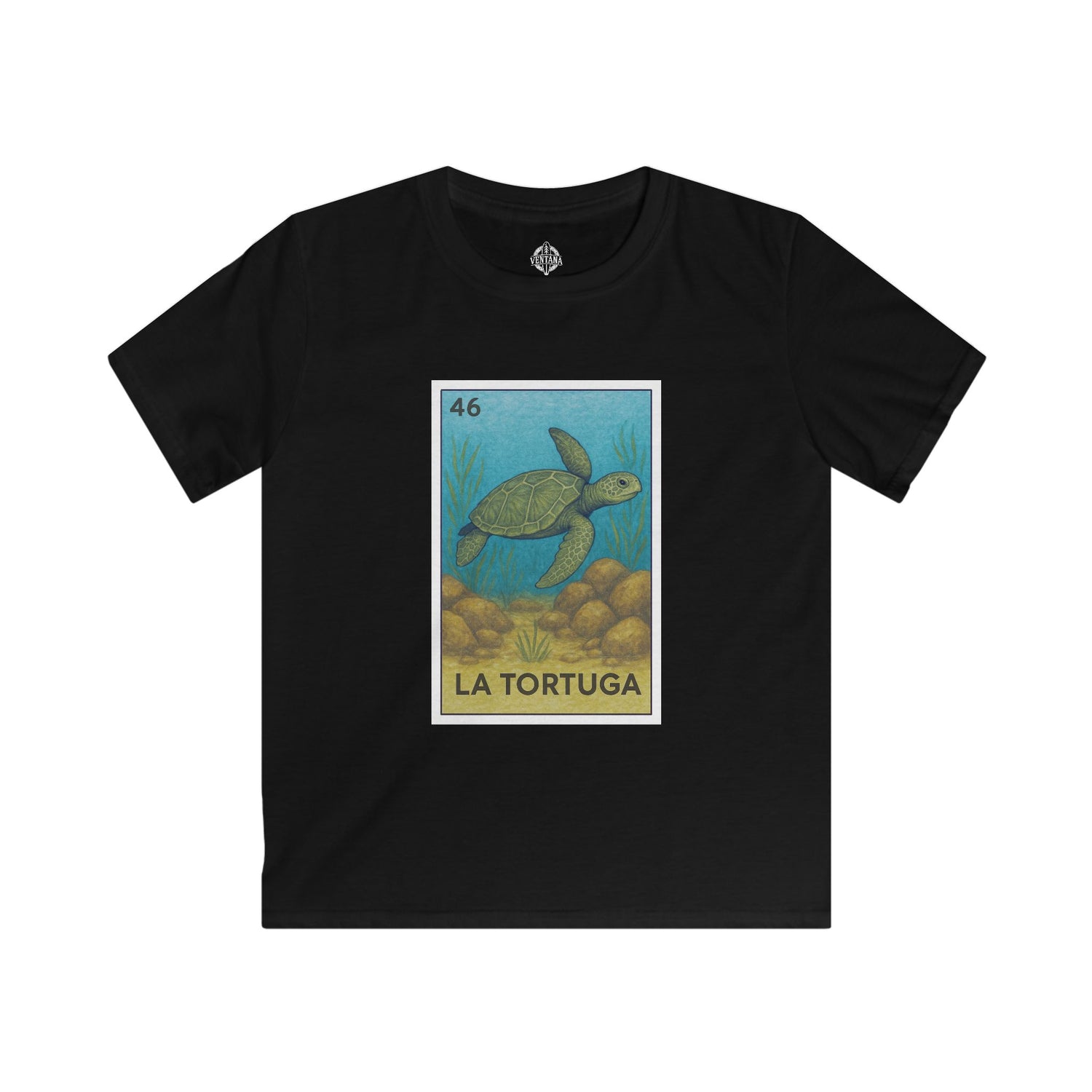 Turtle Lotería kids soft style t-shirt image 4