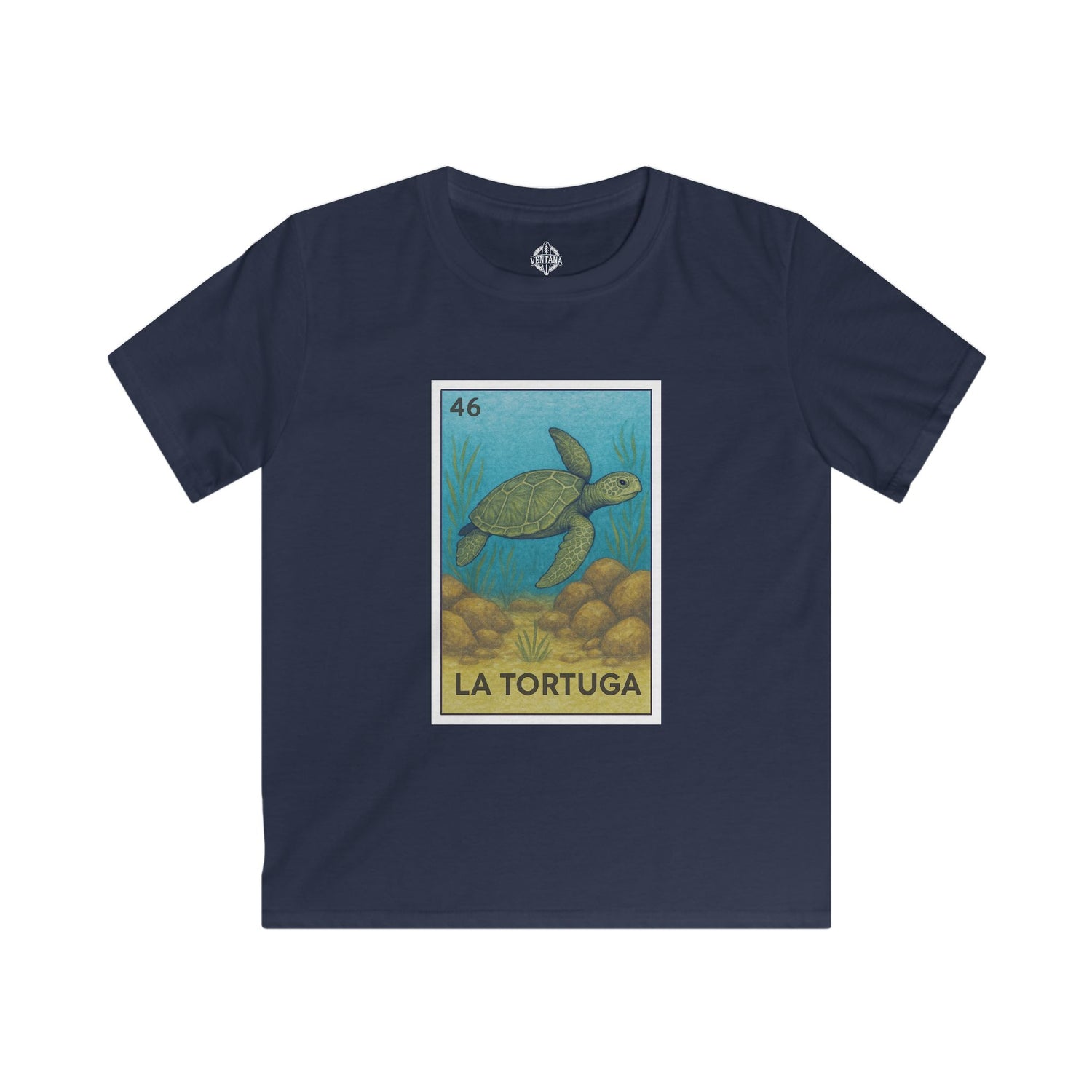 Turtle Lotería kids soft style t-shirt image 1