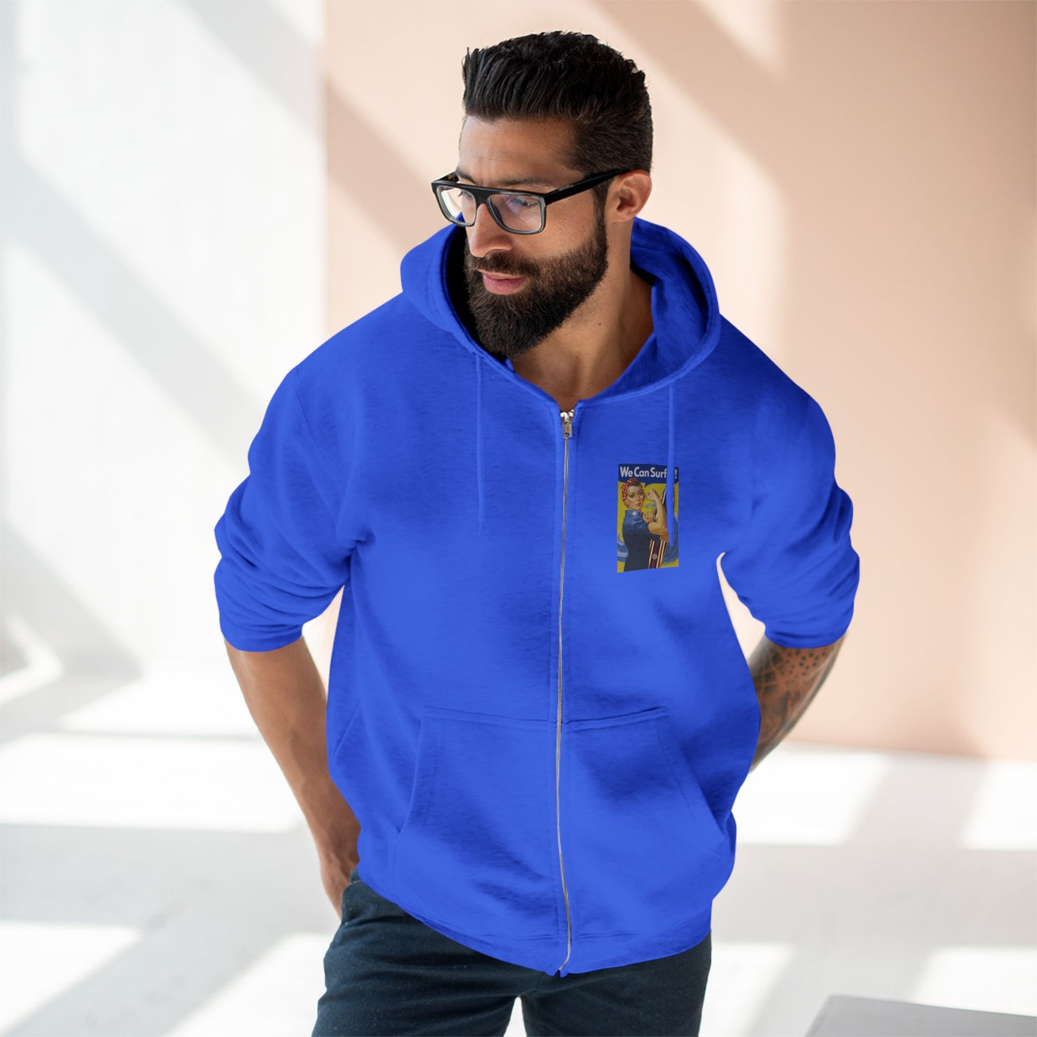 Rosie the Surfer Zip Hoodie