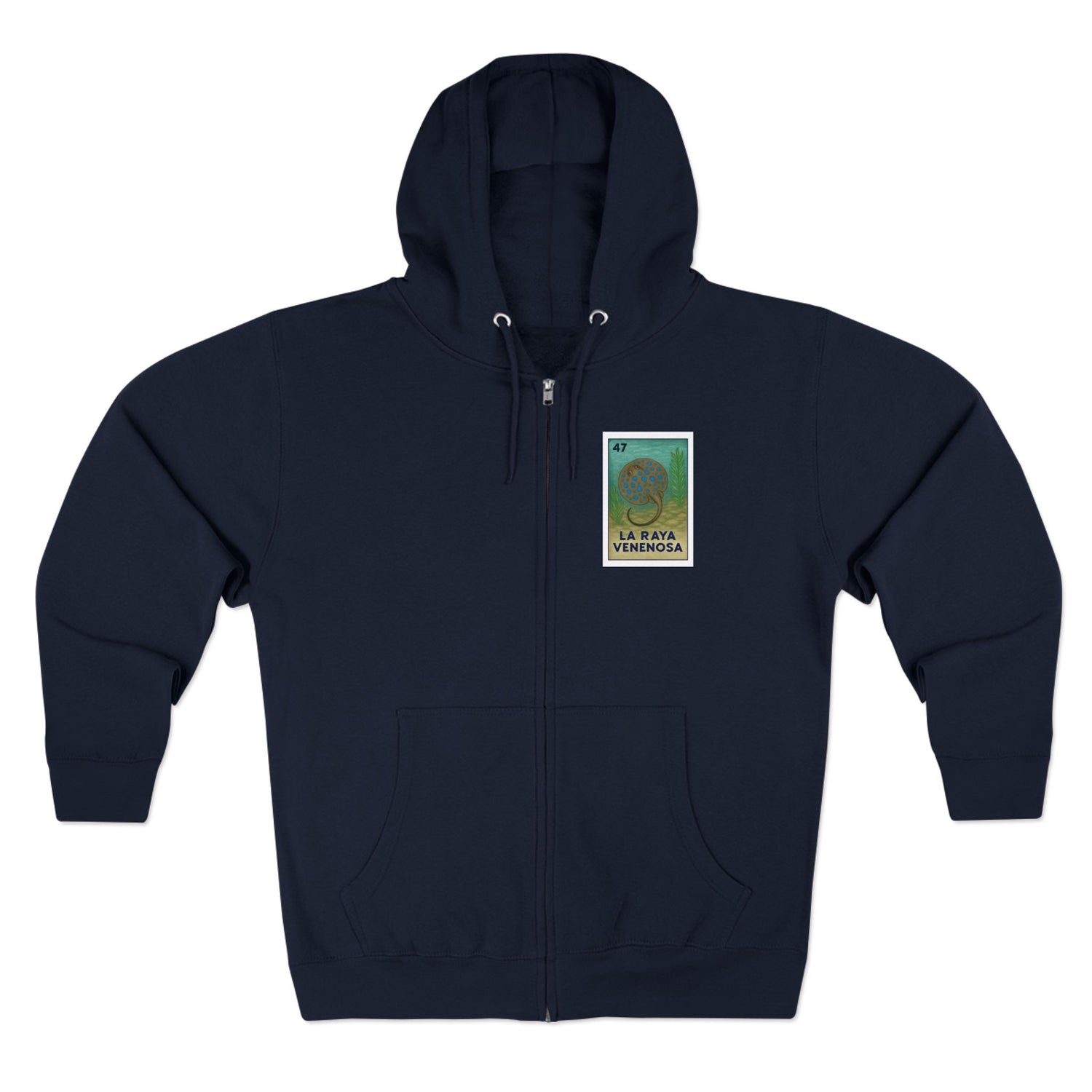 Stingray Lotería zip fleece hoodie image 1