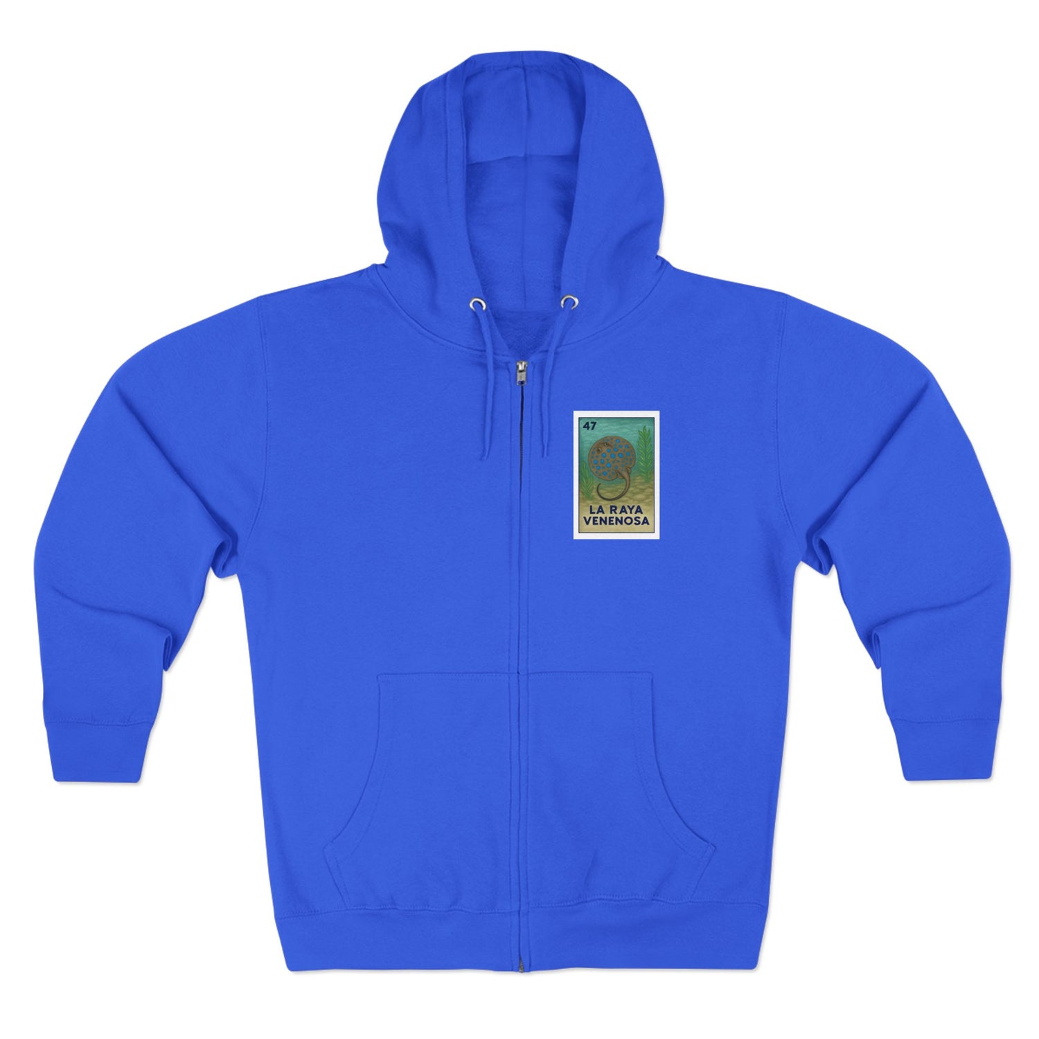 Stingray Lotería zip fleece hoodie image 6