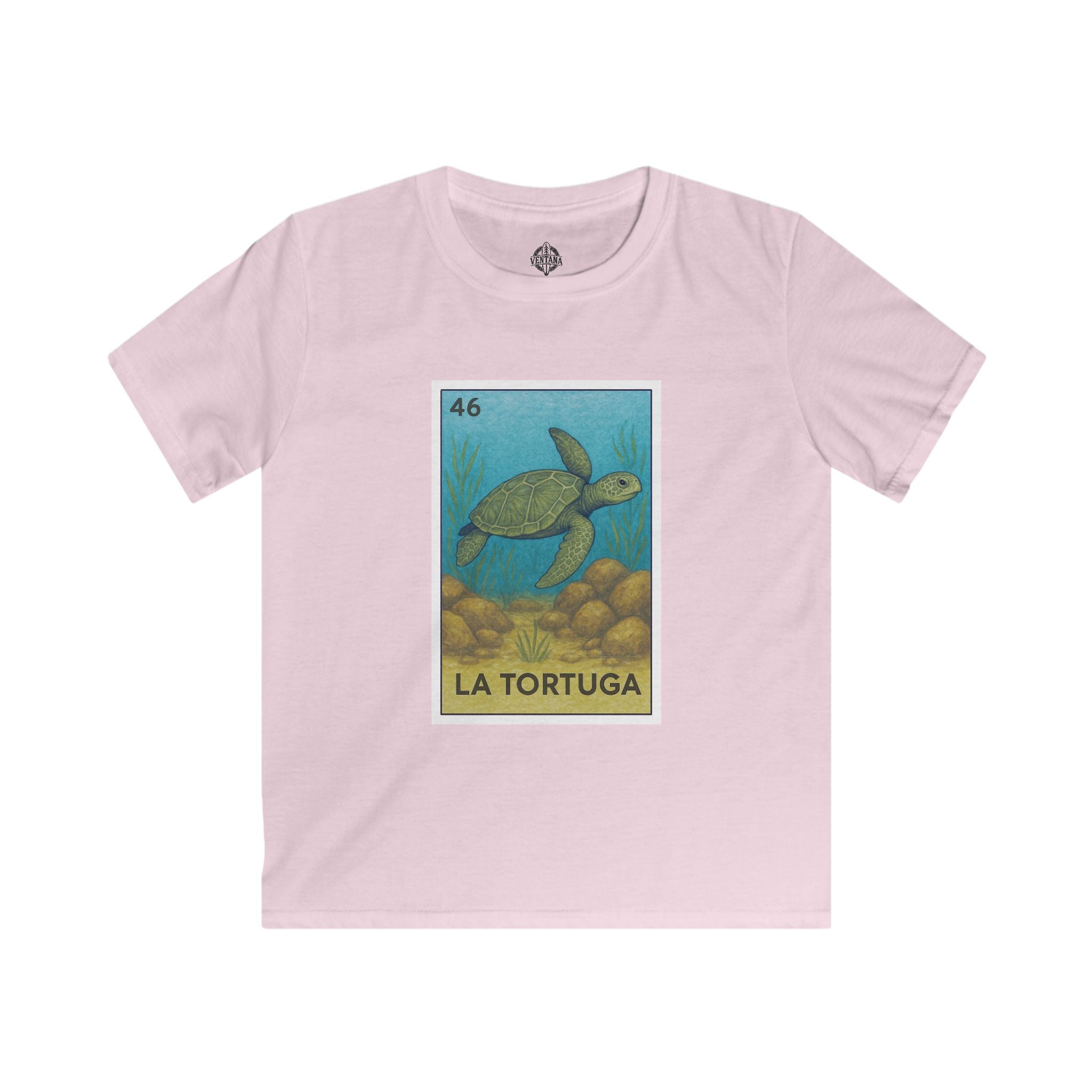 Turtle Lotería kids soft style t-shirt image 3