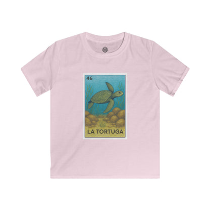 Turtle Lotería kids soft style t-shirt image 3