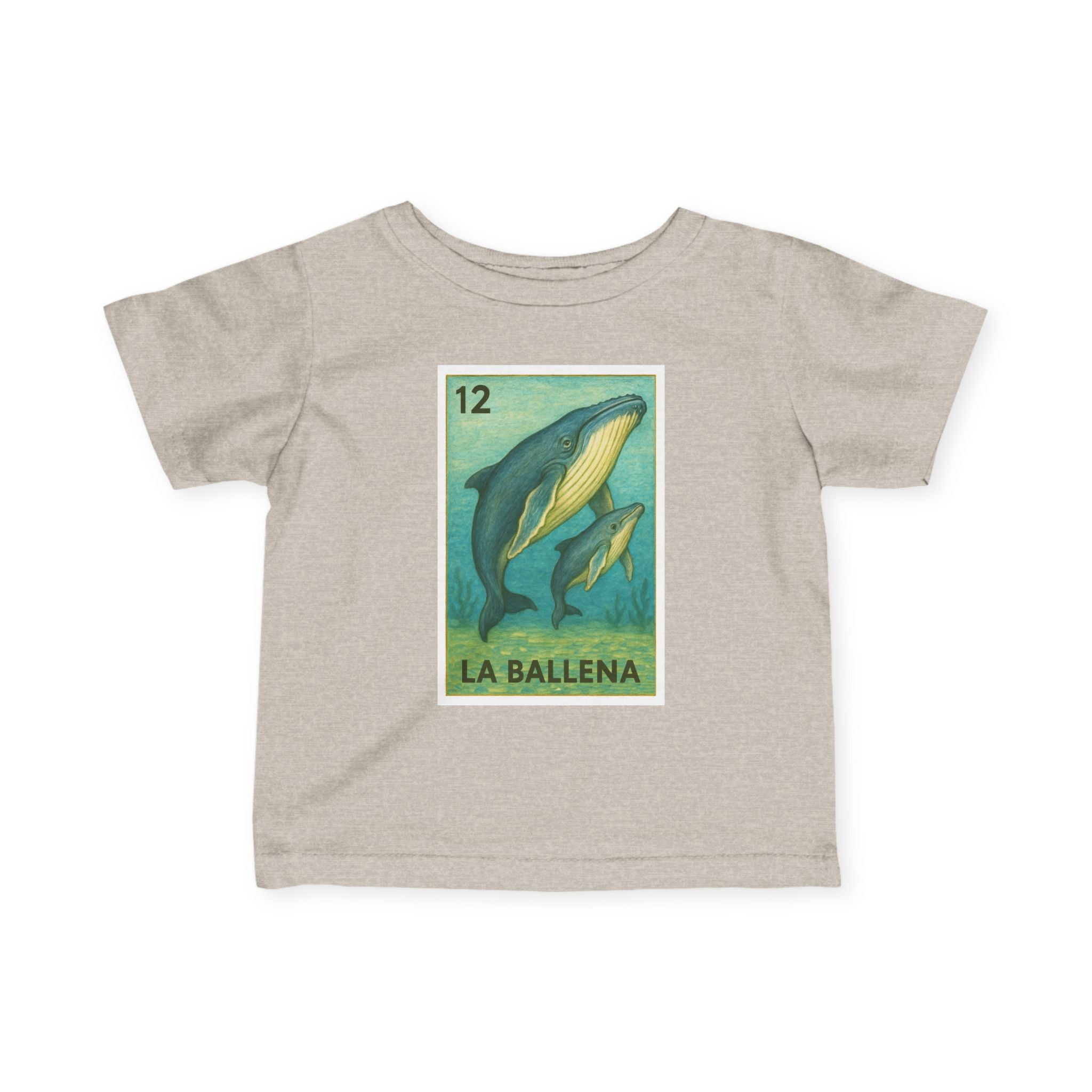 Whale Lotería infant cotton t-shirt image 4