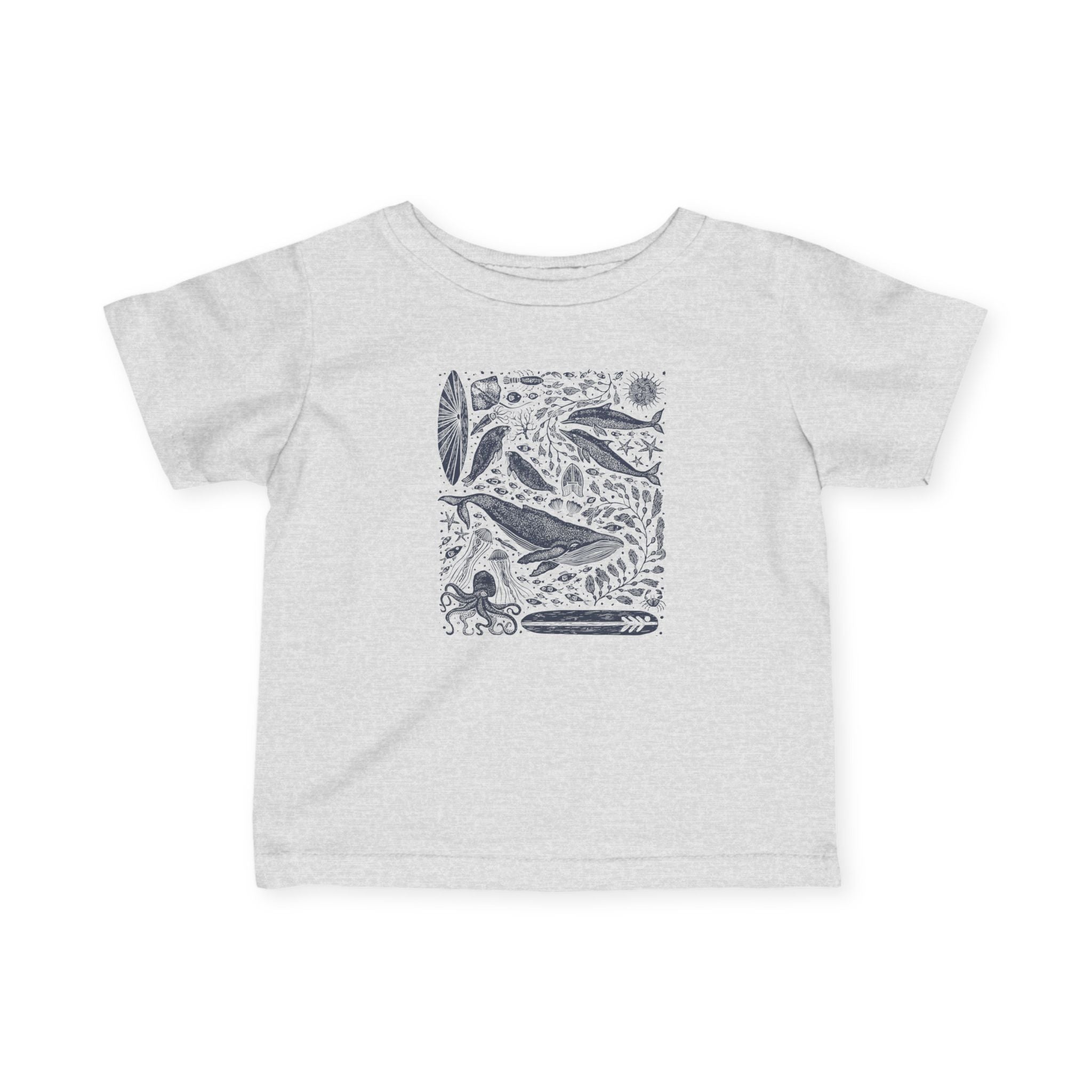 Ventana Marine Life by Lili Arnold infant cotton t-shirt image 6