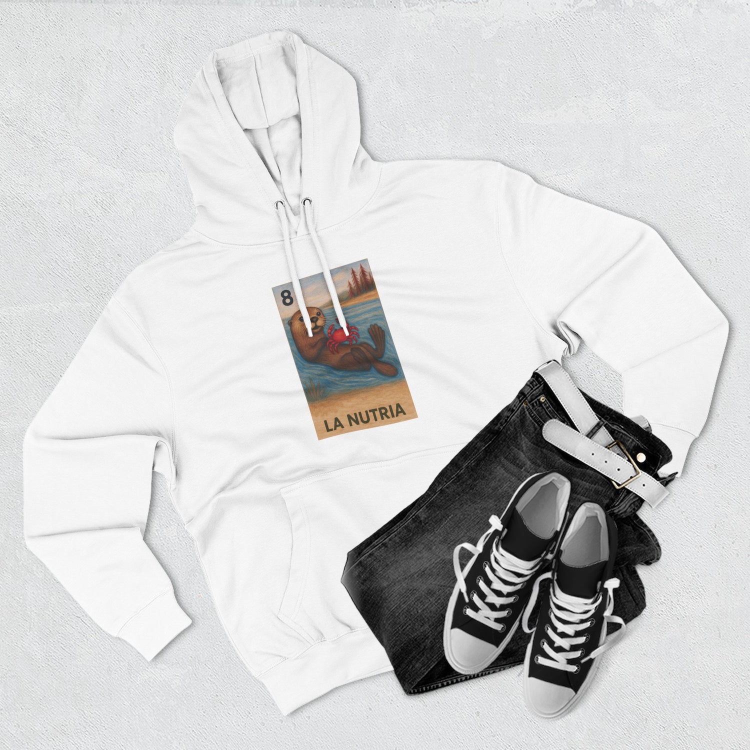 Sea Otter Lotería fleece hoodie image 12