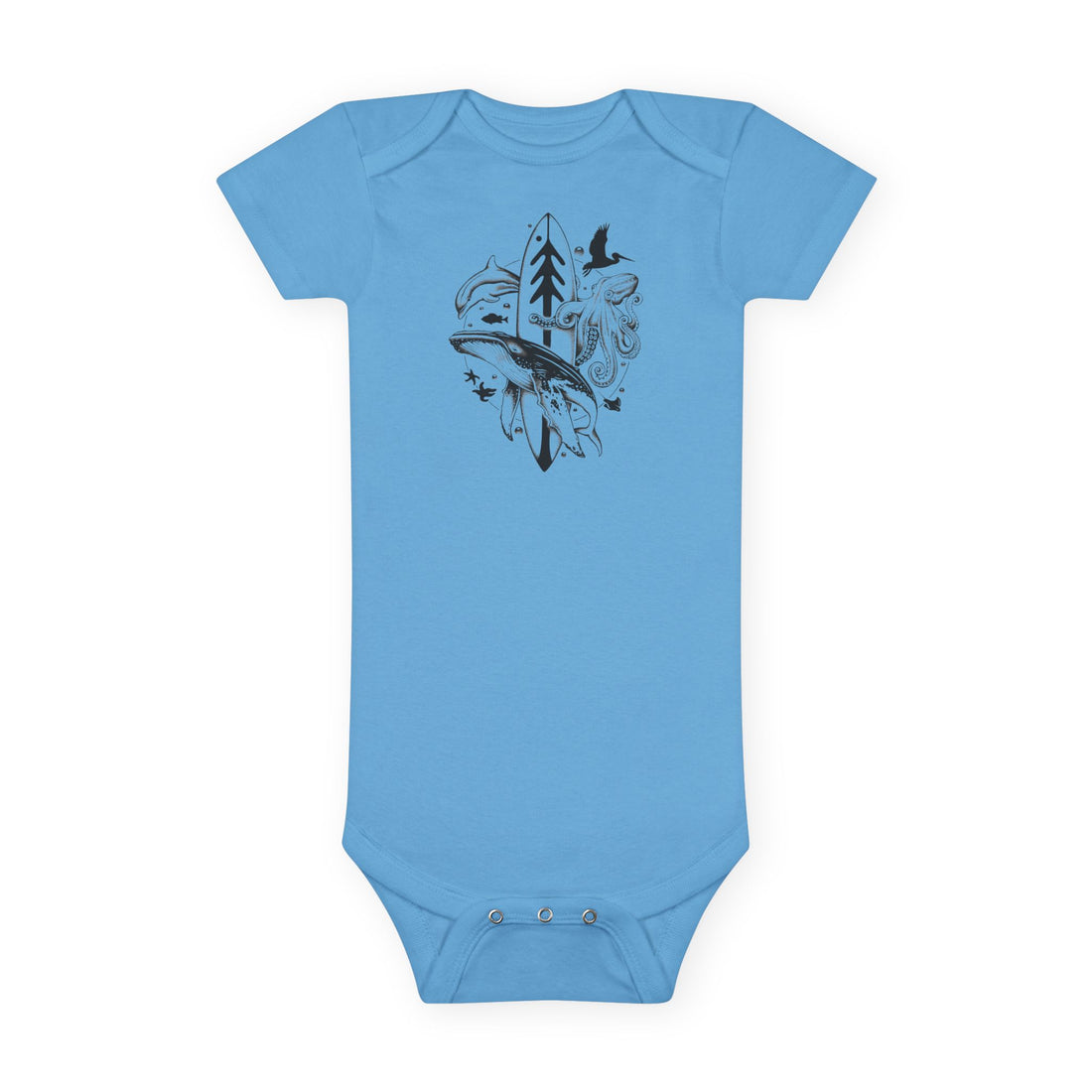 Ventana Monterey Bay by Thiago Bianchini - Baby Short Sleeve 100% Cotton Onesie