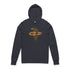 Surfing Grizzly Bear by Fabian Lavater cotton hooded long sleeve t-shirt image 1