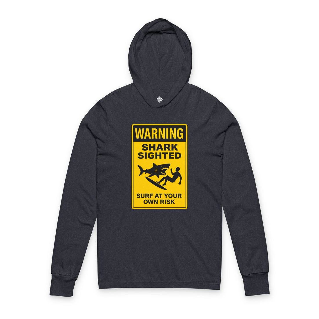 Shark Sighted cotton hooded long sleeve t-shirt image 1