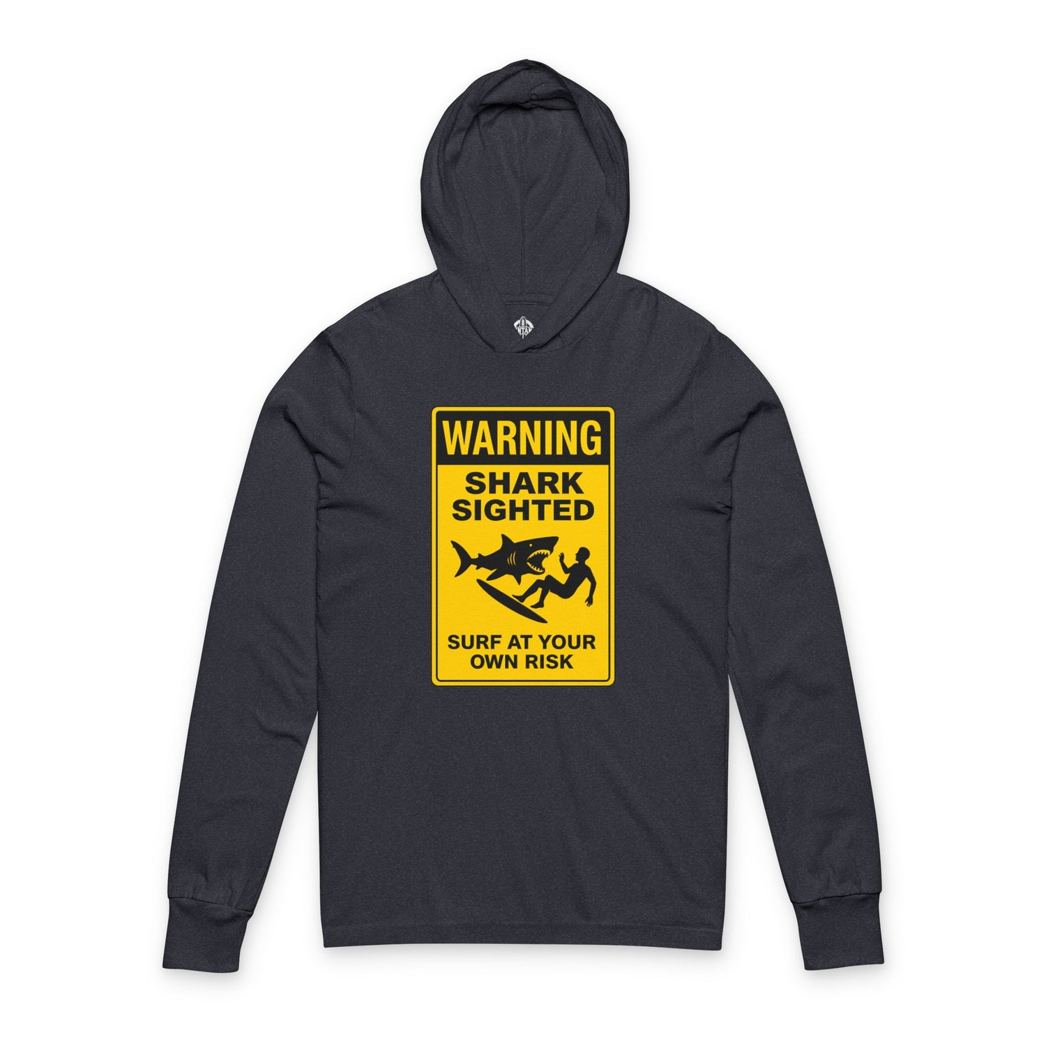 Shark Sighted cotton hooded long sleeve t-shirt image 1