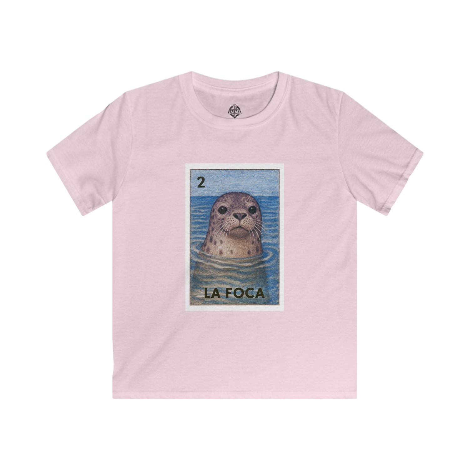 Seal Lotería kids soft style t-shirt image 3