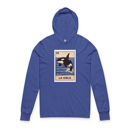 Orca Lotería cotton hooded long sleeve t-shirt image 6