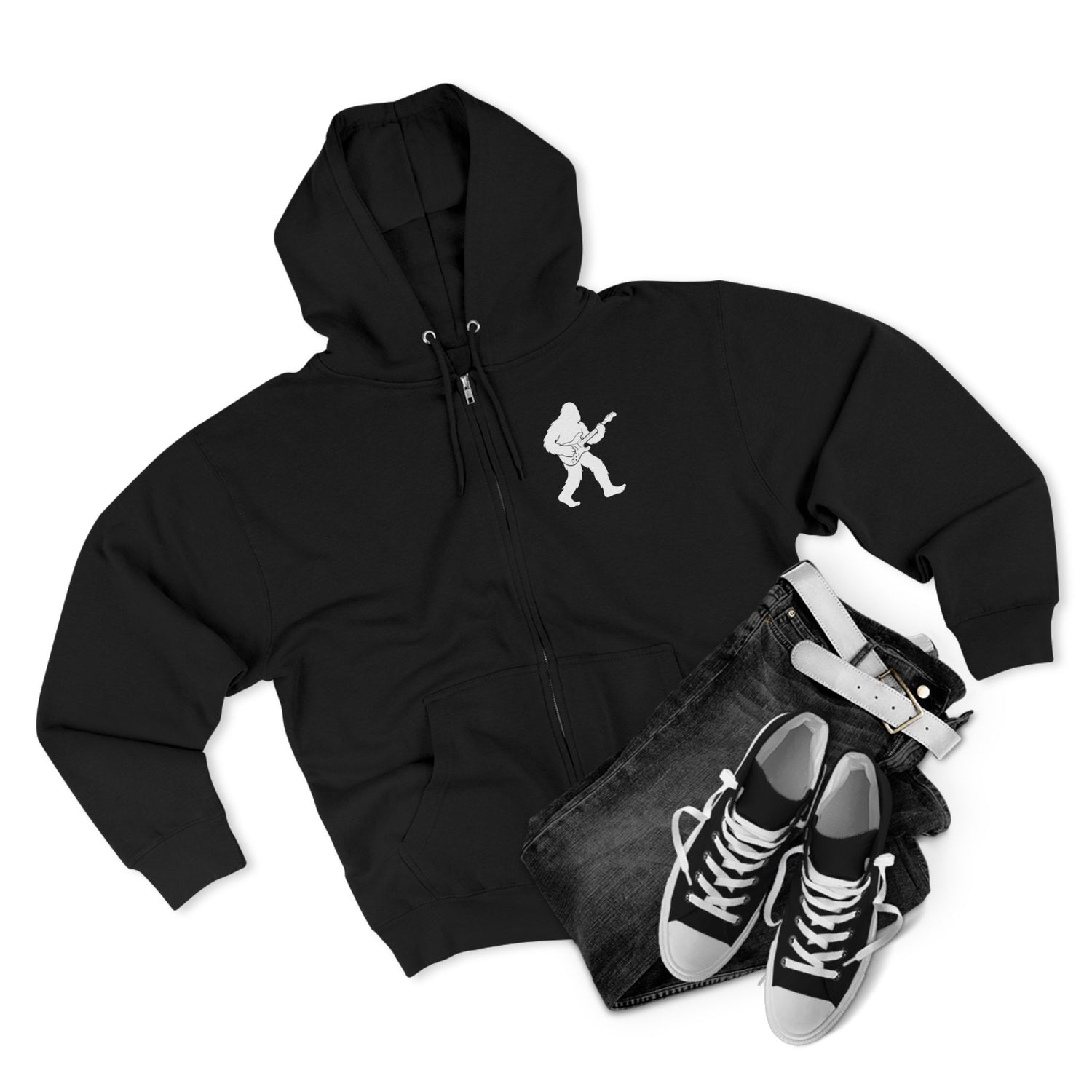 Ventana Jamsquatch Unisex - Zip Cotton Blend Fleece Hoodie