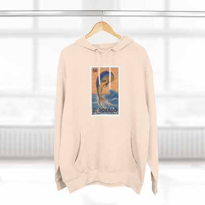Dorado Lotería Unisex - Pull-Over Cotton Blend Fleece Hoodie (El Dorado)