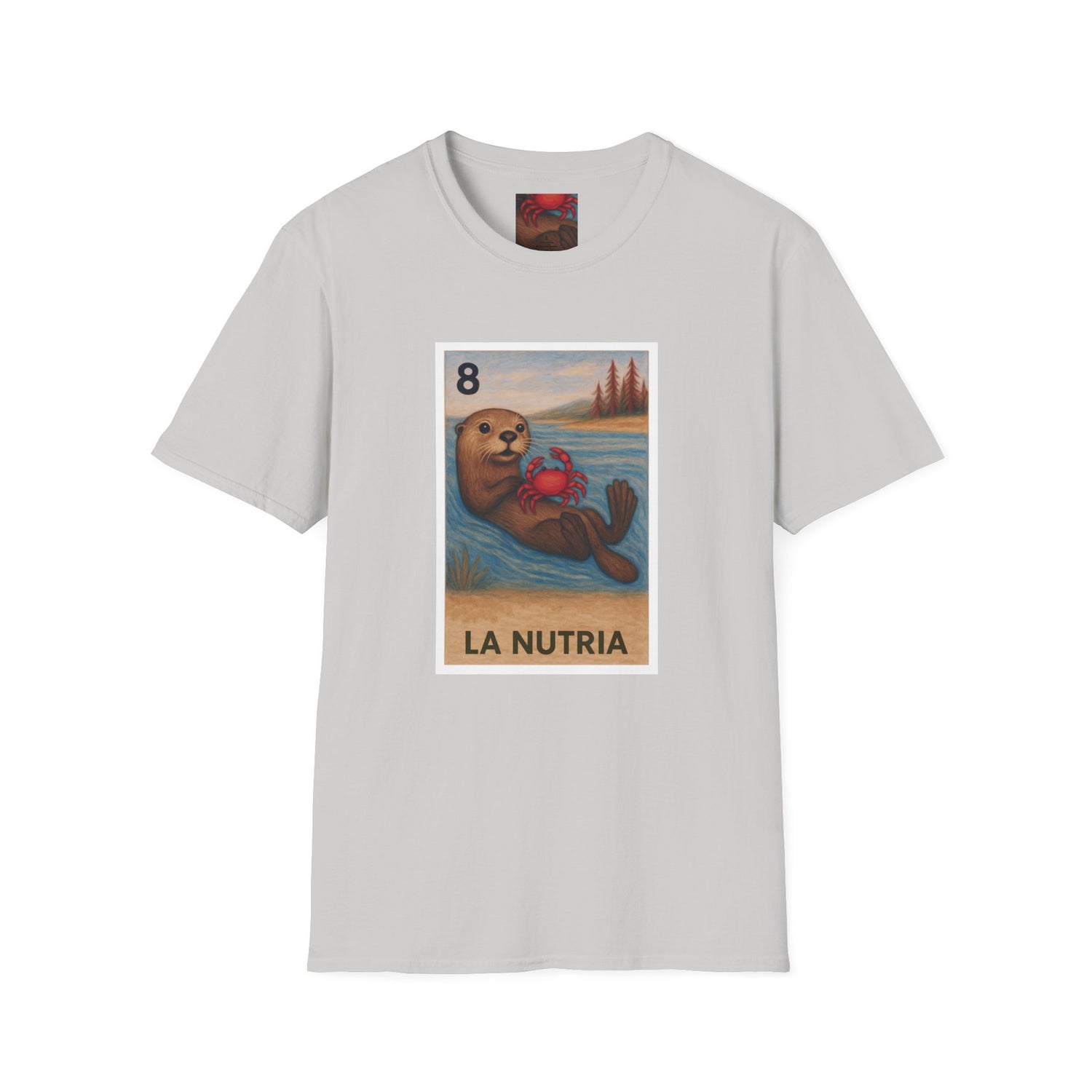 Sea Otter Lotería cotton t-shirt image 5