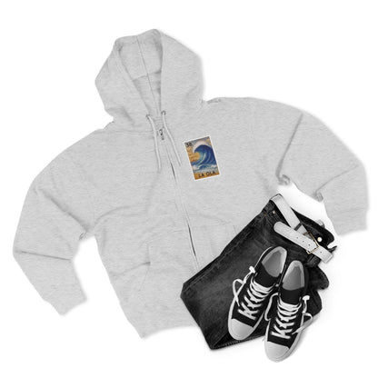 Wave Lotería zip fleece hoodie image 8
