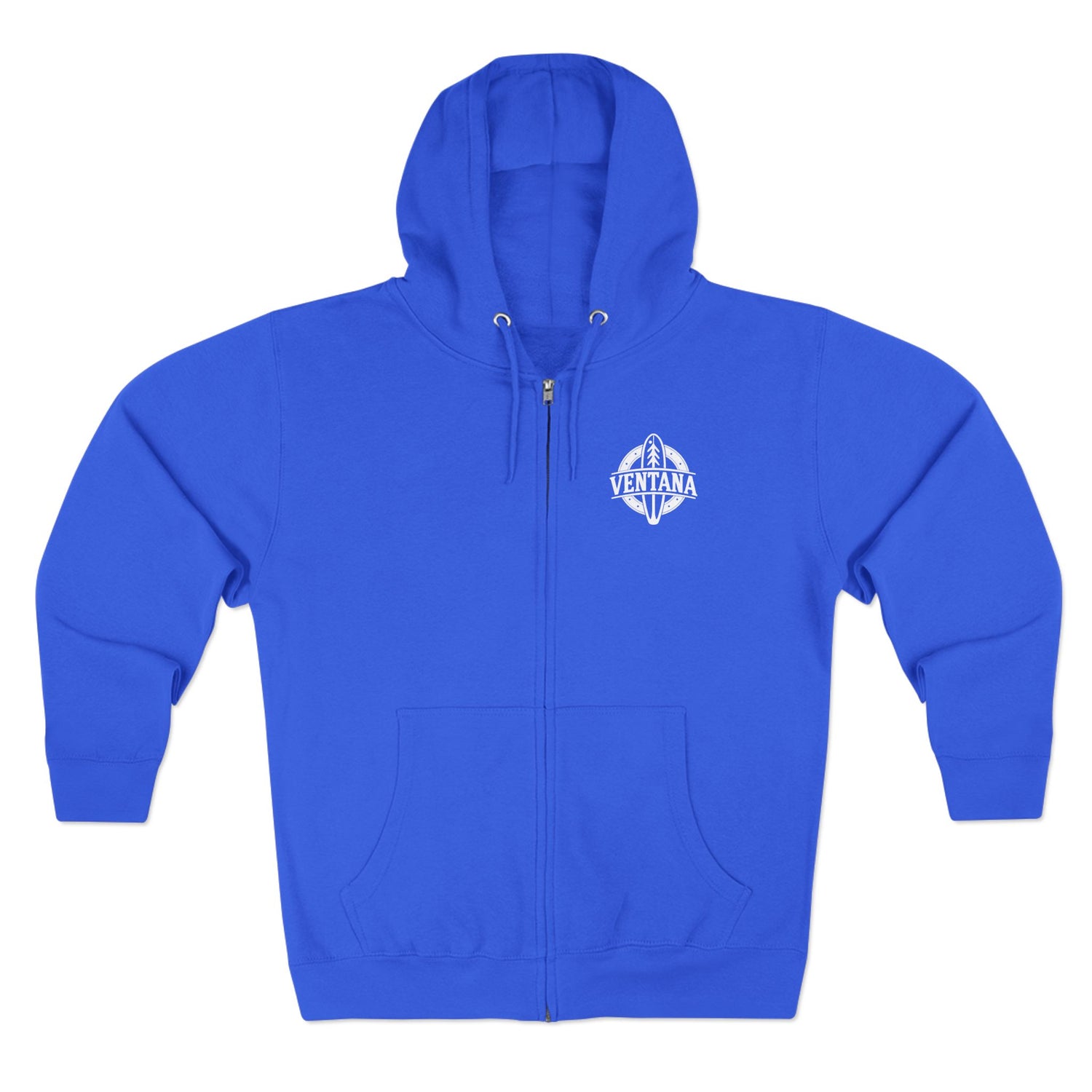 Ventana Treefish Logo Unisex - Zip Cotton Blend Fleece Hoodie