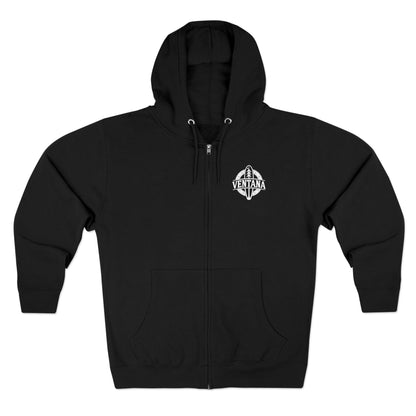 Ventana Treefish Logo Unisex - Zip Cotton Blend Fleece Hoodie