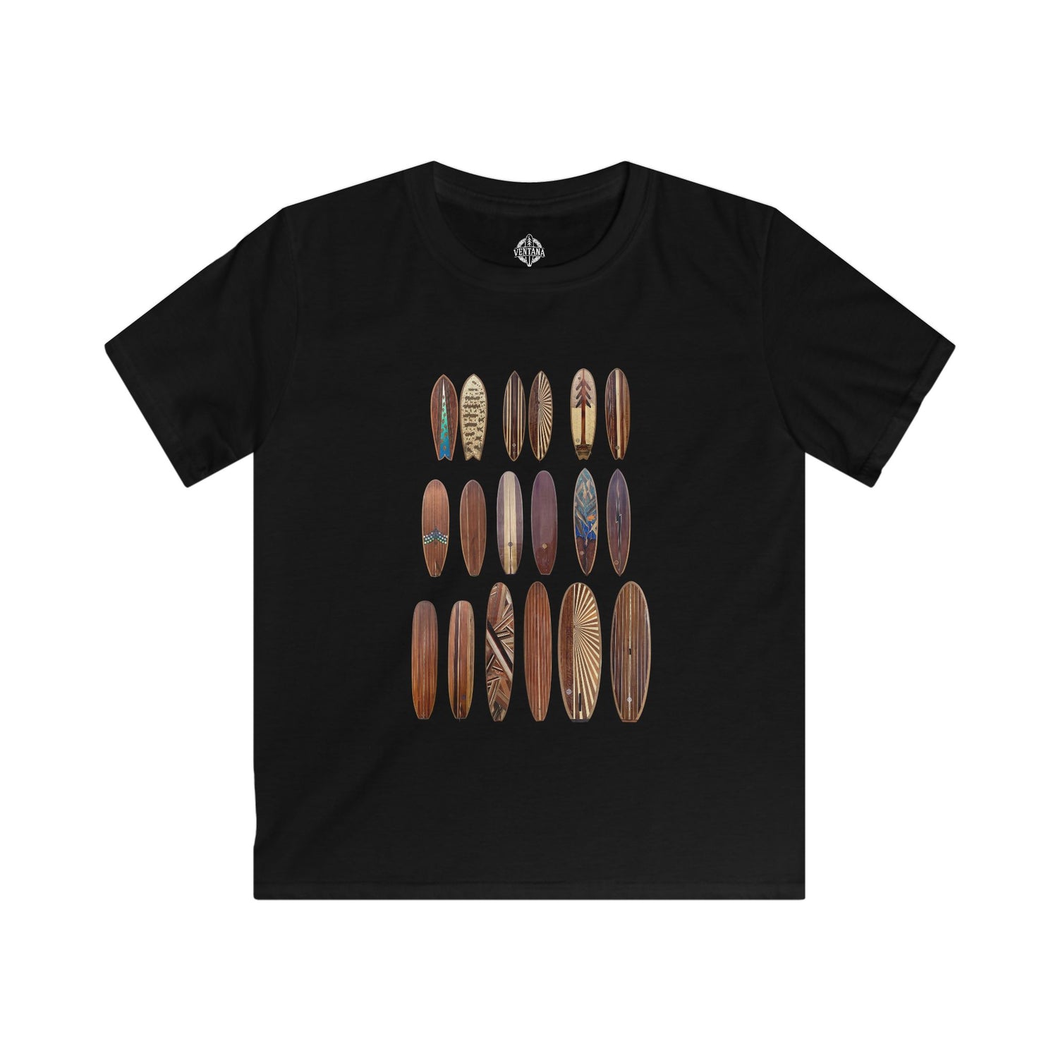 Ventana Wooden Surfboards kids soft style t-shirt image 5