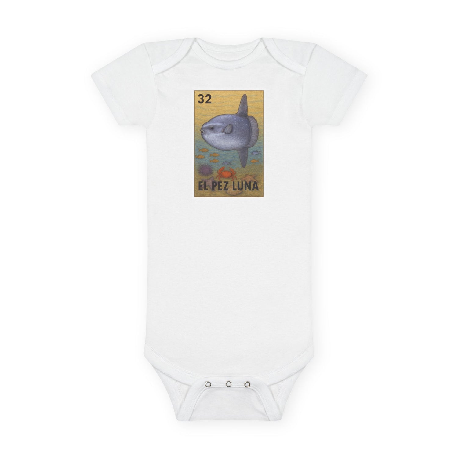 Sunfish Lotería baby cotton onesie image 3