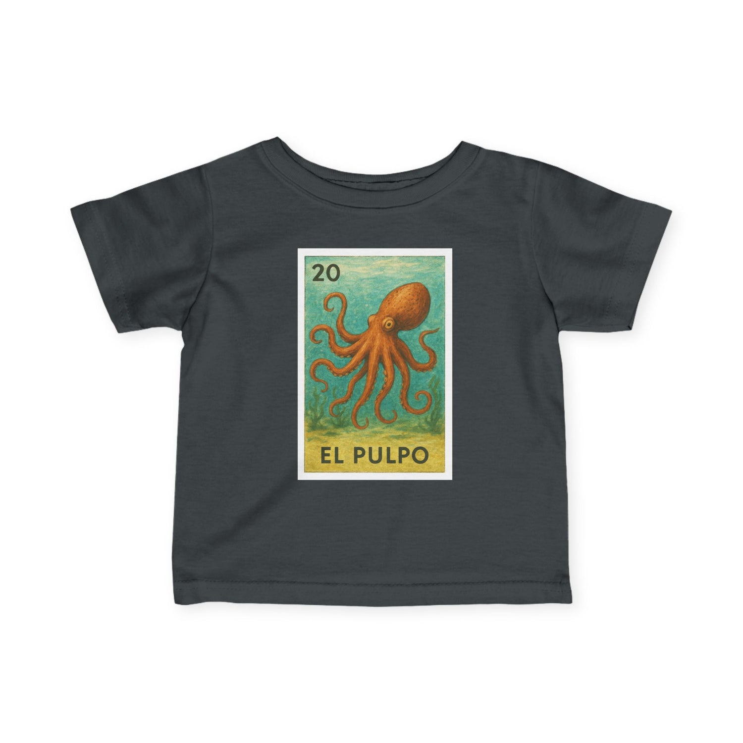 Octopus Lotería - Infant 100% Cotton T-Shirt (El Pulpo)