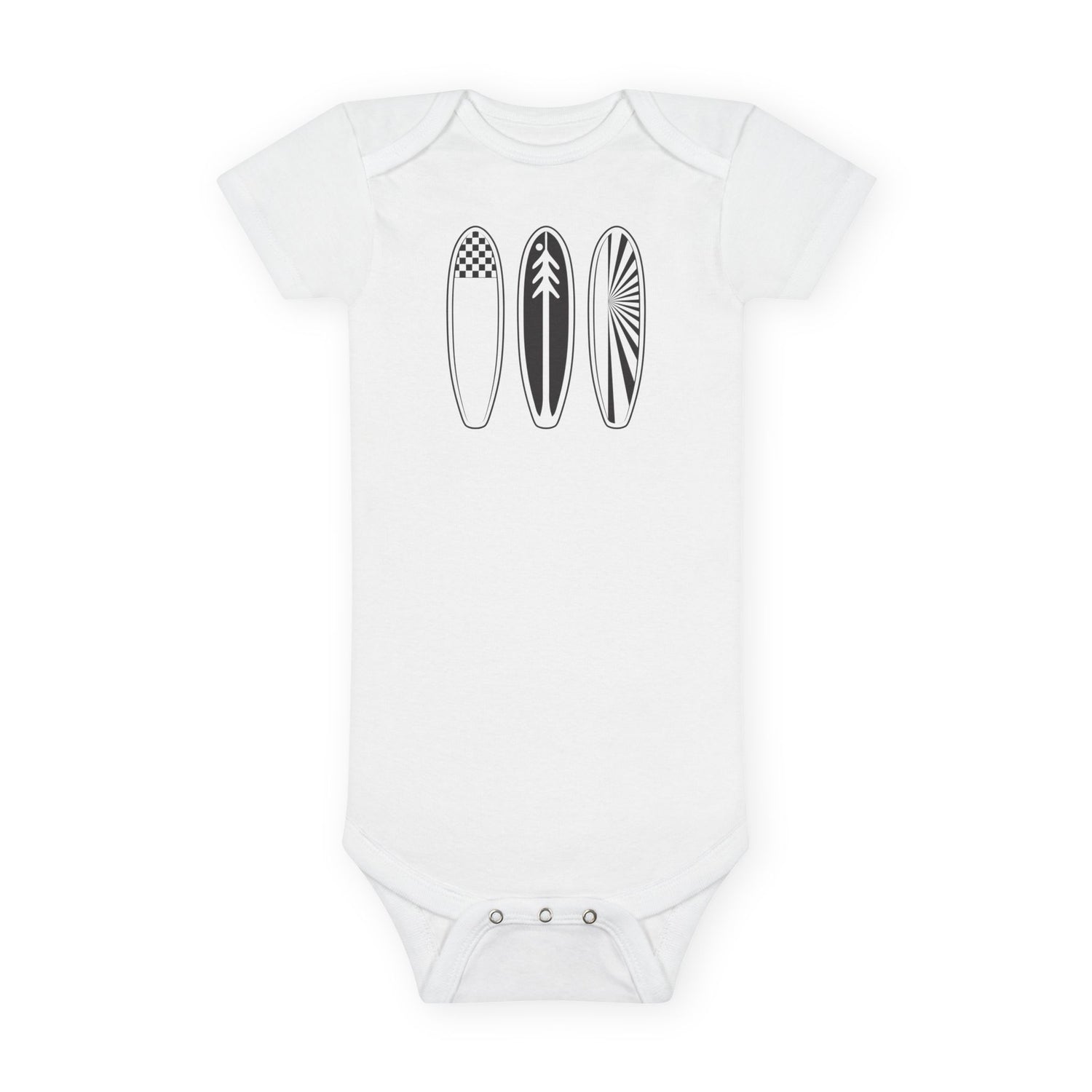 Ventana Three Board baby cotton onesie image 3