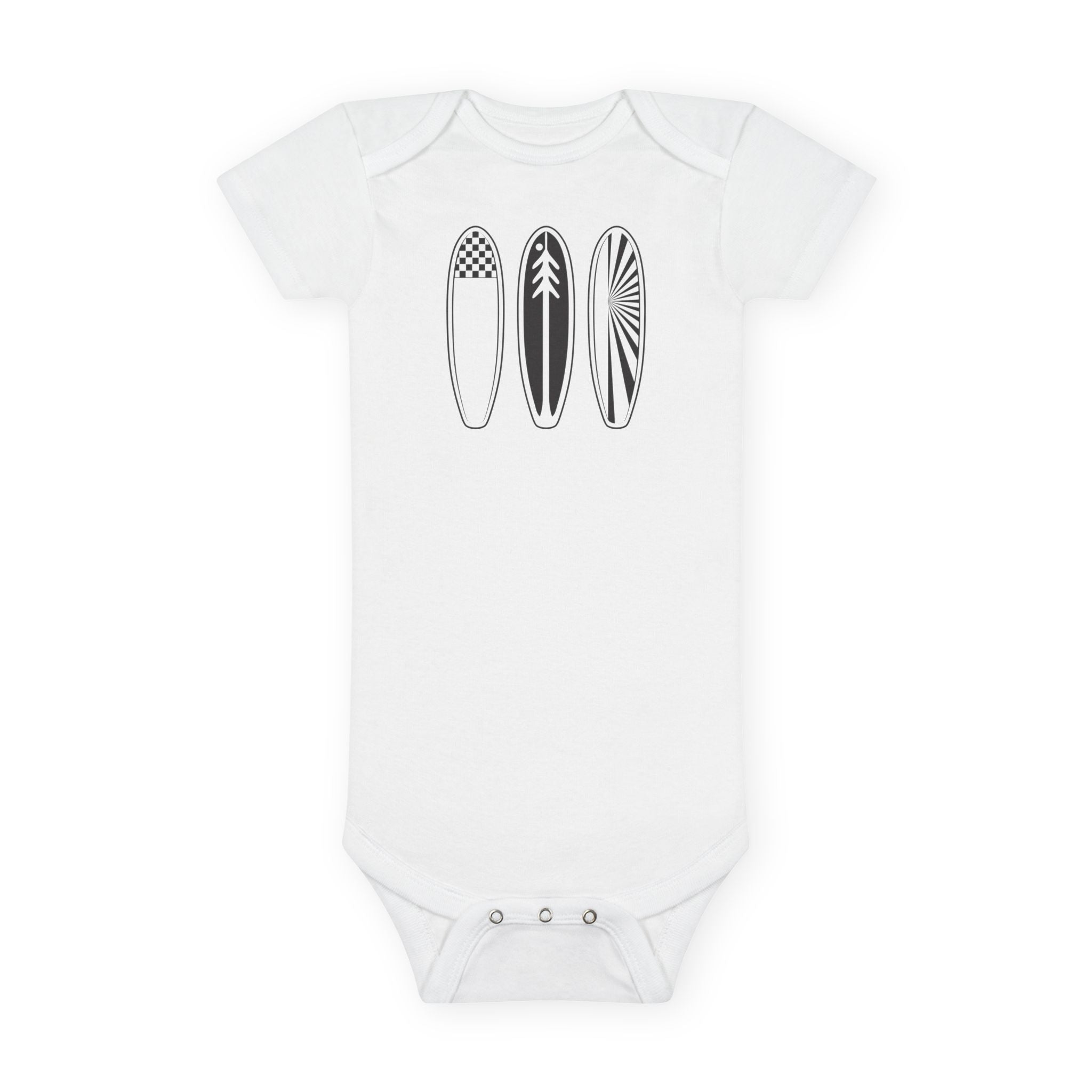 Ventana Three Board baby cotton onesie image 3
