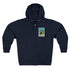 Elephant Seal Lotería zip fleece hoodie image 1