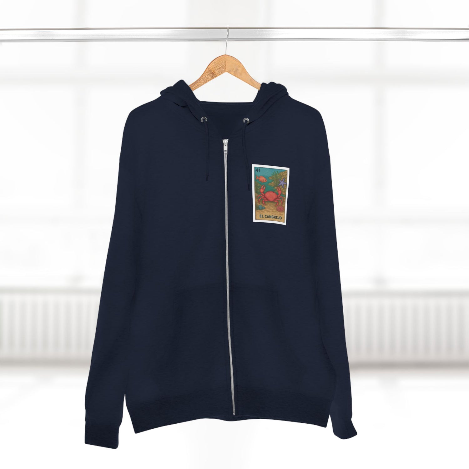 Crab Lotería Zip Hoodie