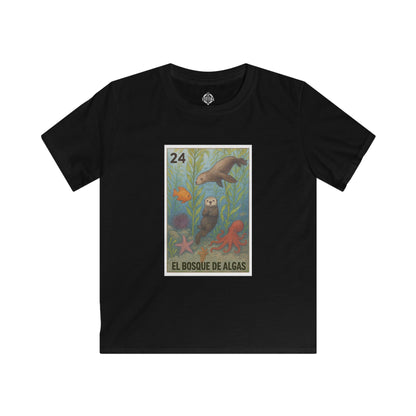 Kelp Forest Lotería kids soft style t-shirt image 5