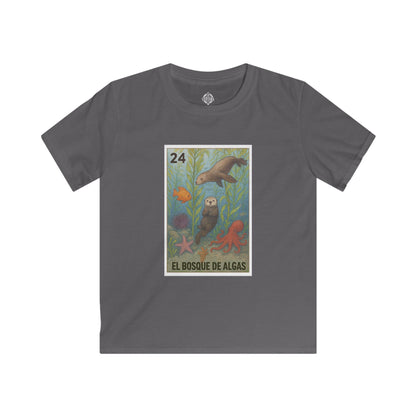 Kelp Forest Lotería kids soft style t-shirt image 9