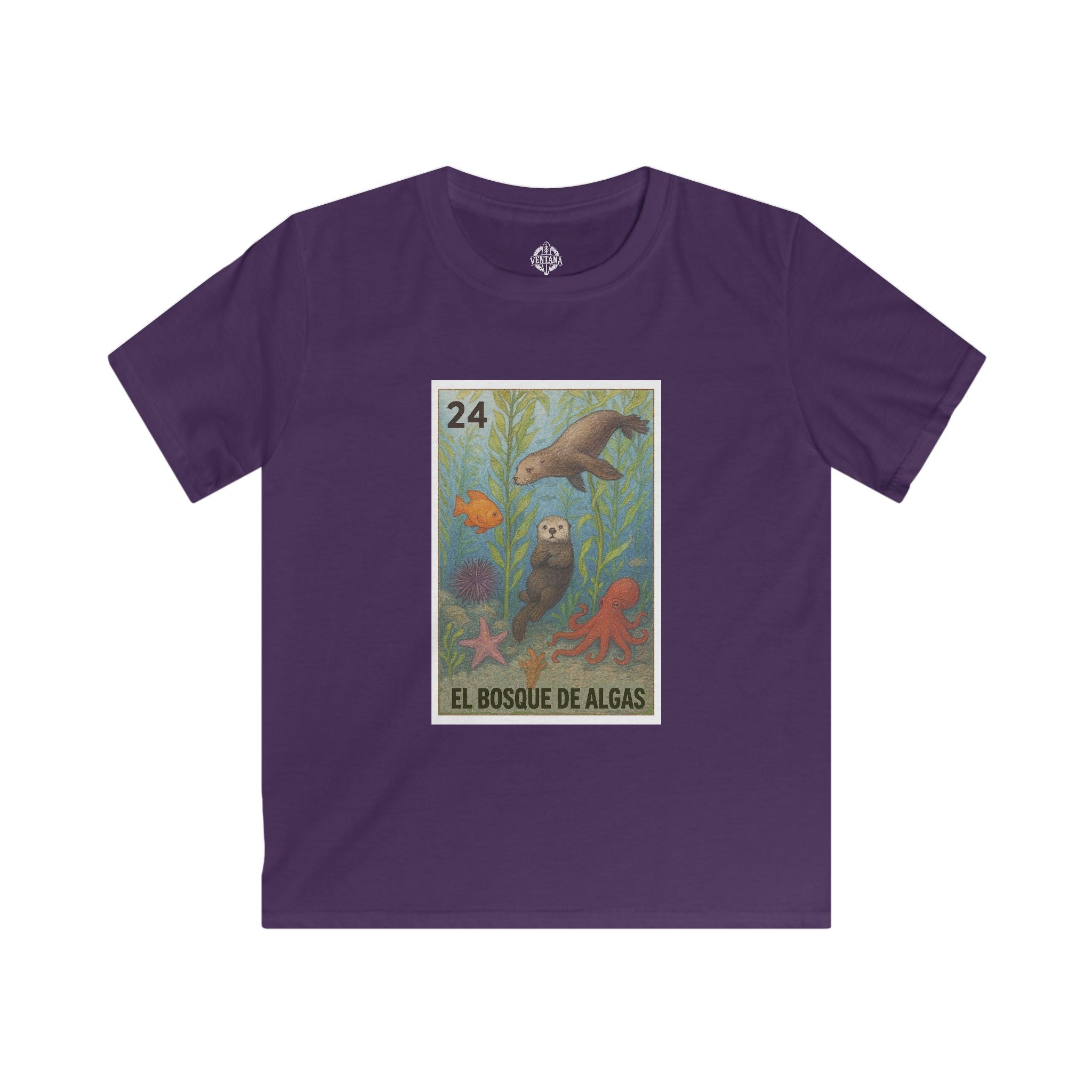 Kelp Forest Lotería kids soft style t-shirt image 11