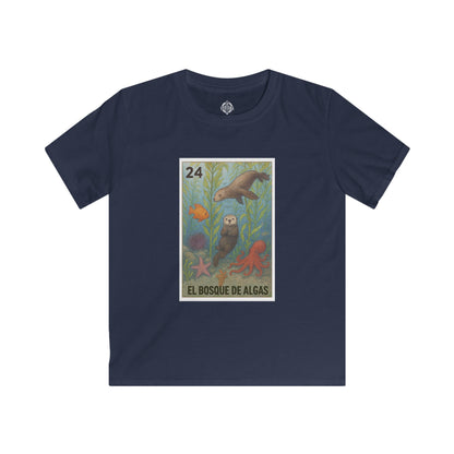 Kelp Forest Lotería kids soft style t-shirt image 1