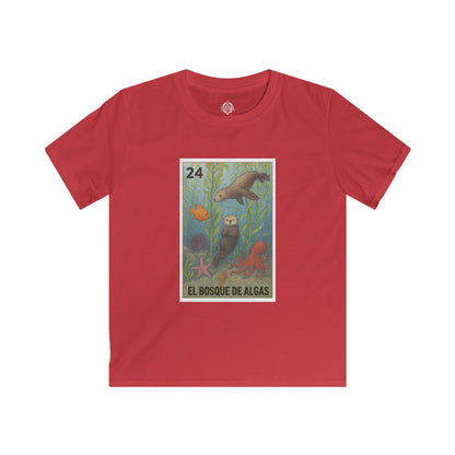 Kelp Forest Lotería kids soft style t-shirt image 12