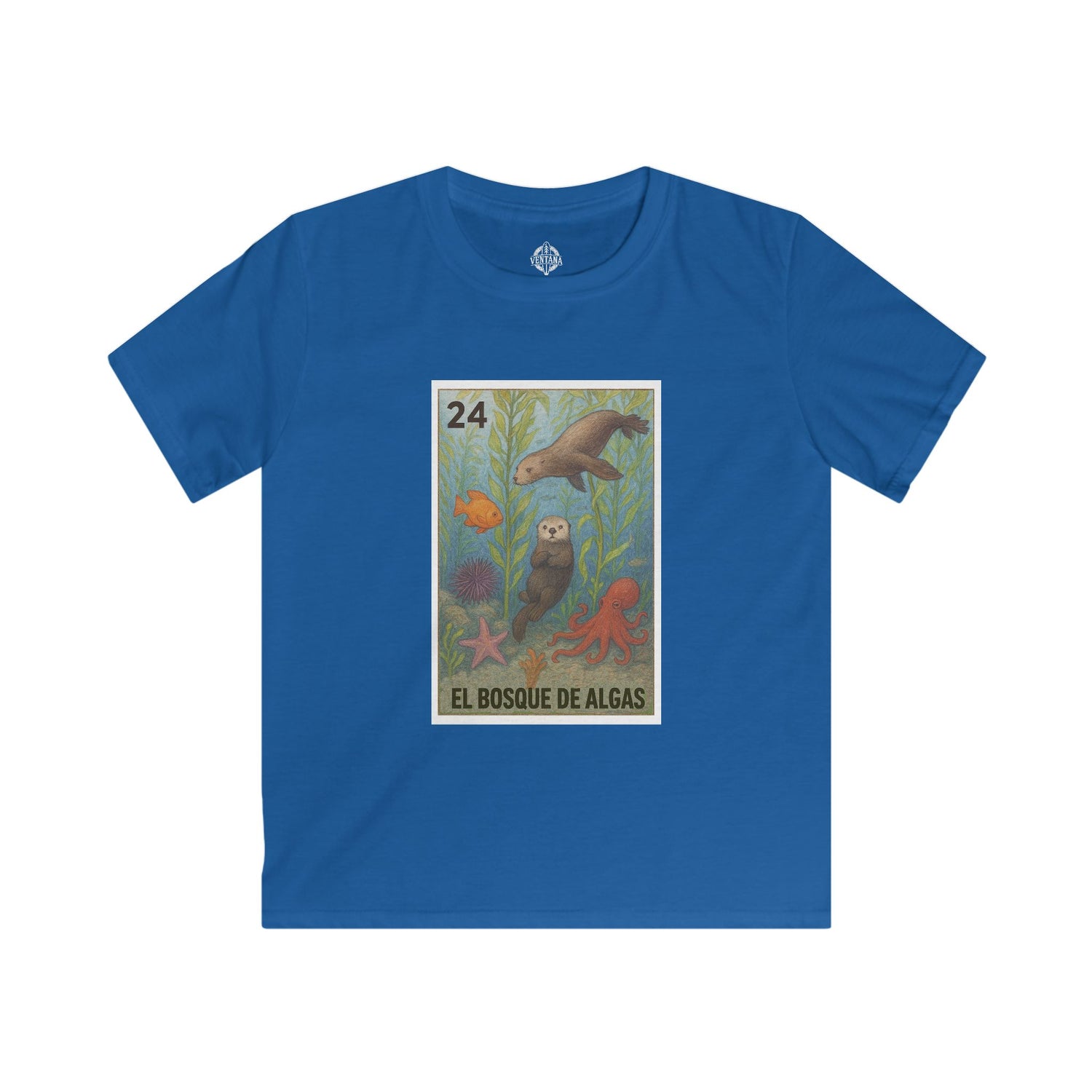 Kelp Forest Lotería kids soft style t-shirt image 10