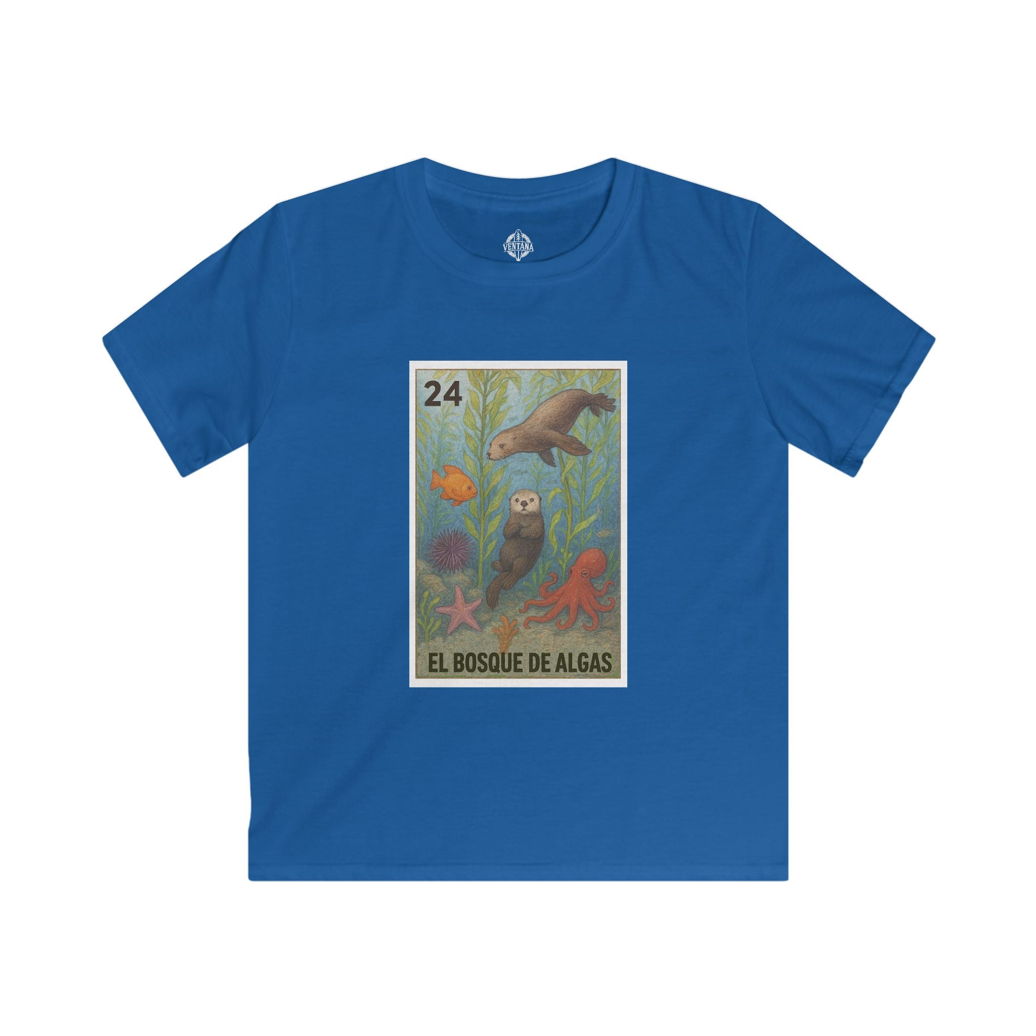 Kelp Forest Lotería kids soft style t-shirt image 10