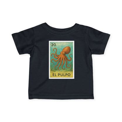 Octopus Lotería - Infant 100% Cotton T-Shirt (El Pulpo)