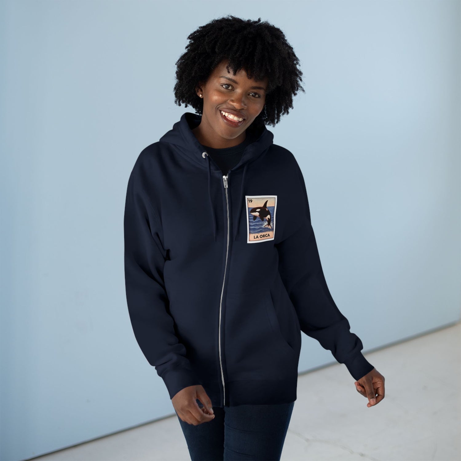 Orca Lotería Zip Hoodie