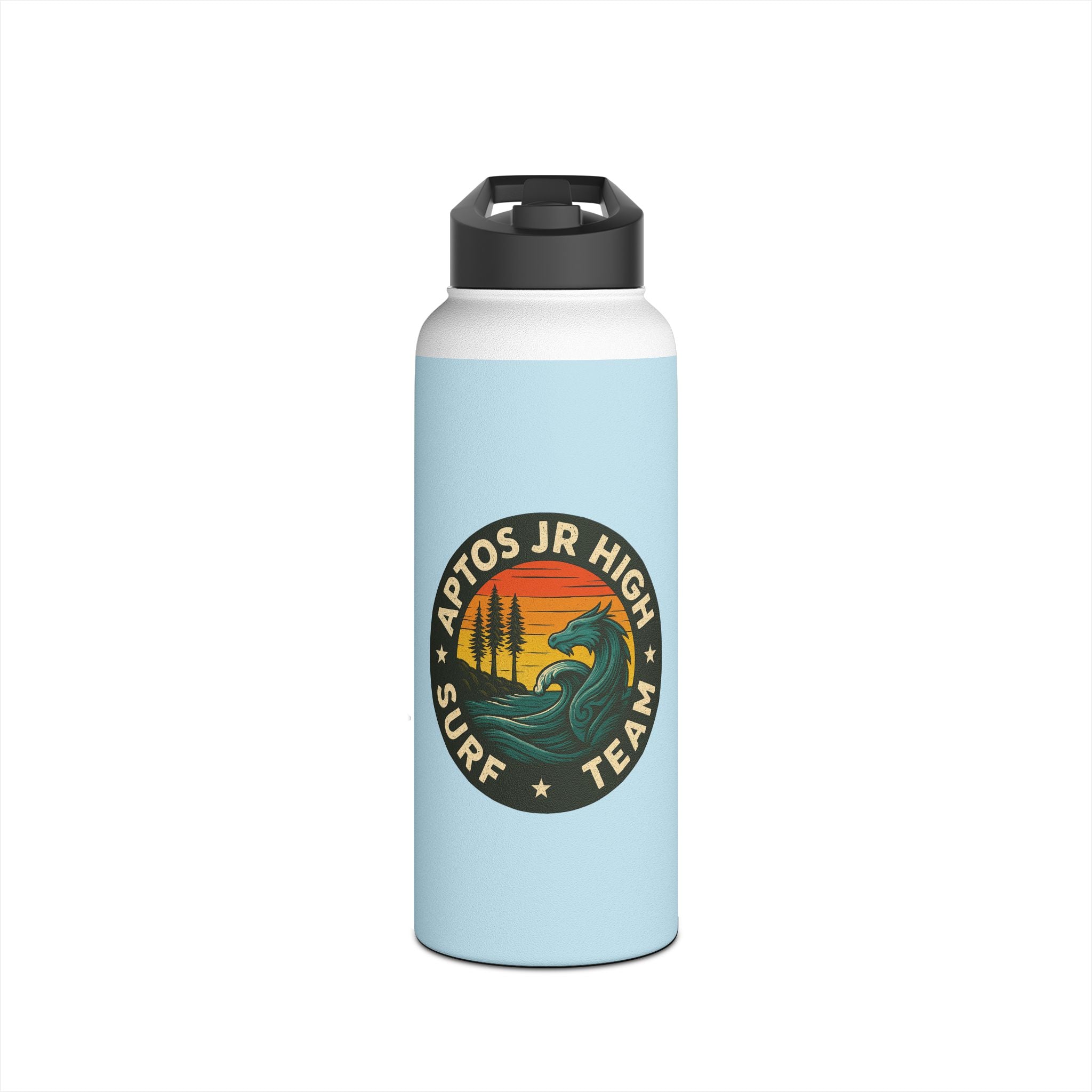 Aptos Jr High Surf Team - Stainless Steel Water Bottle