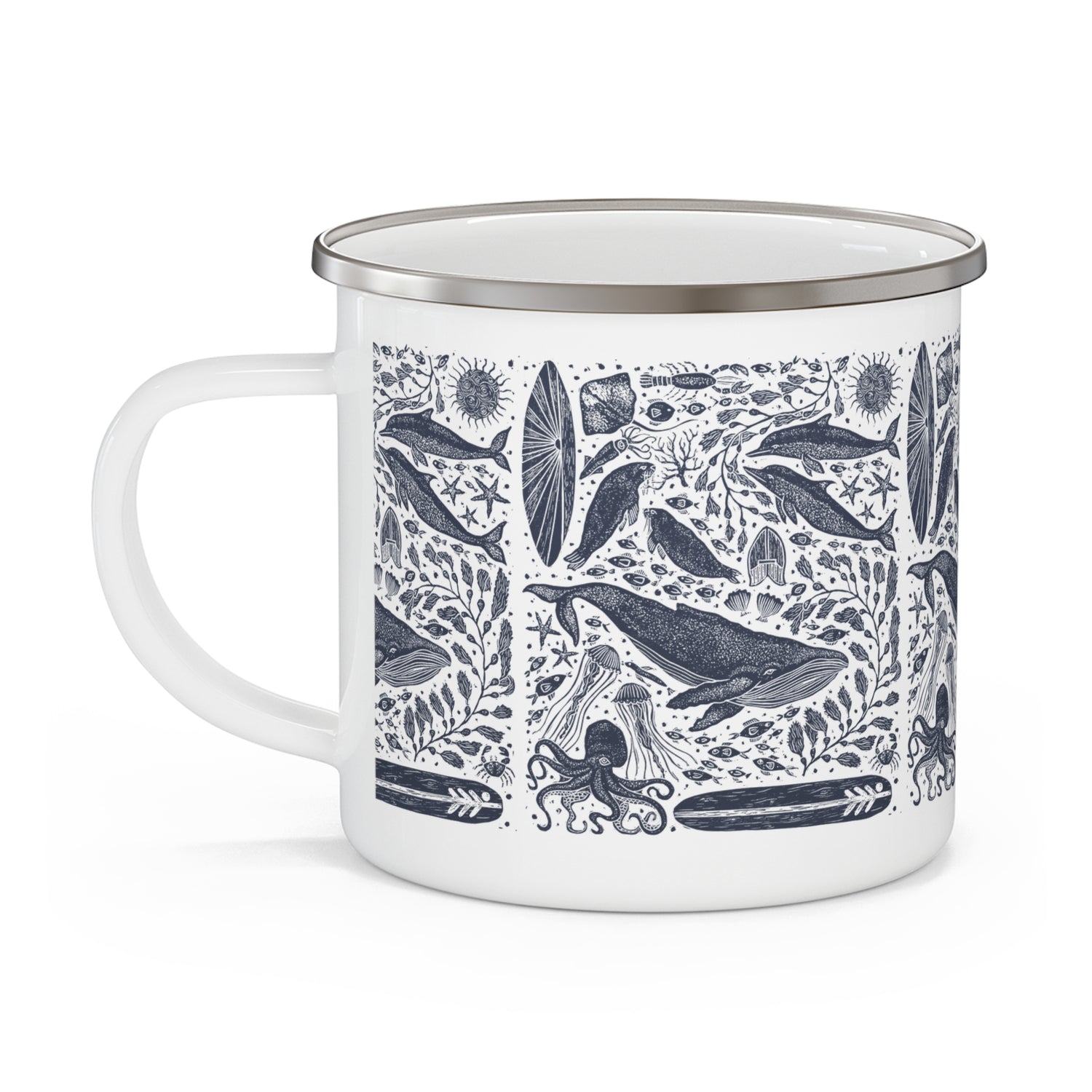 Ventana Marine Life by Lili Arnold Camping Mug (12oz - small)