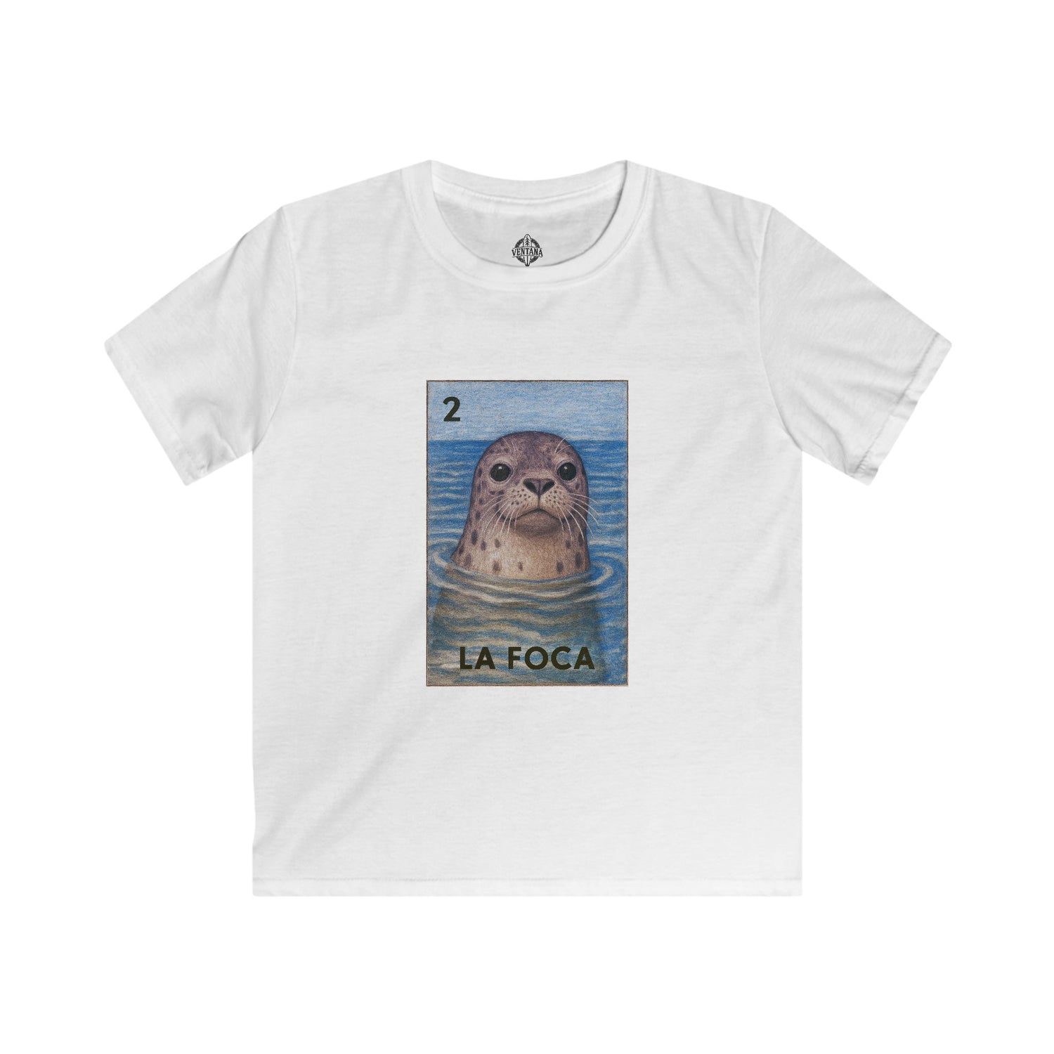 Seal Lotería kids soft style t-shirt image 4