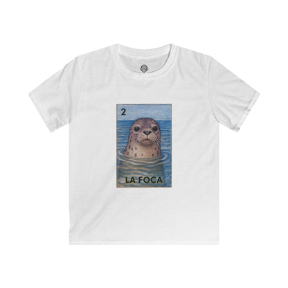 Seal Lotería kids soft style t-shirt image 4